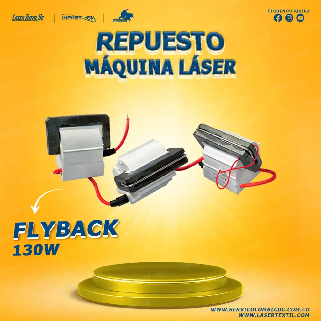Flyback 130W para fuente láser CO2 | Import Asia